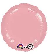 18" Pastel Pink Circle Anagram Brand Balloon