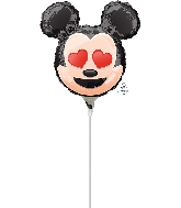 9" Airfill Only Mickey Mouse Emoji Balloon