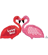 46" Love Flamingos Balloon