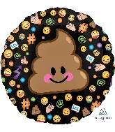 18" LOL Emoticon Balloon Poop