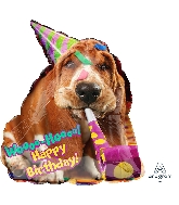 25" Avanti Basset Hound Birthday Balloon