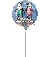 9" Avanti Anniversary Balloon