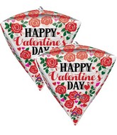 15" Happy Valentine's Day Roses & Hearts Balloon