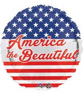 18" America the Beautiful Balloon