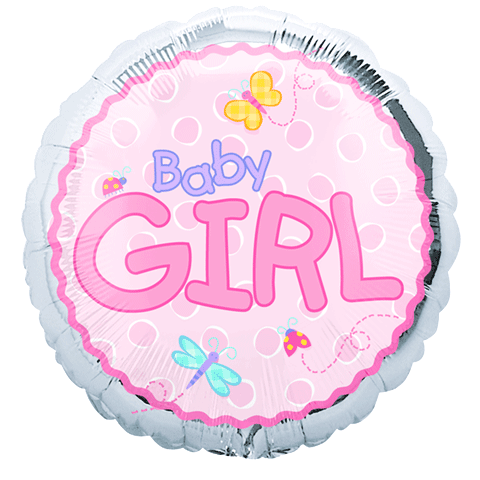 18" Baby Girl Balloon