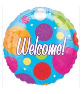 18" Colorful Welcome Mylar Balloon