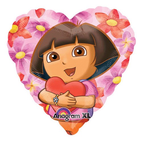 18" Dora The Explorer Hearts Hug Balloon