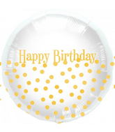 18" Happy Birthday Dots