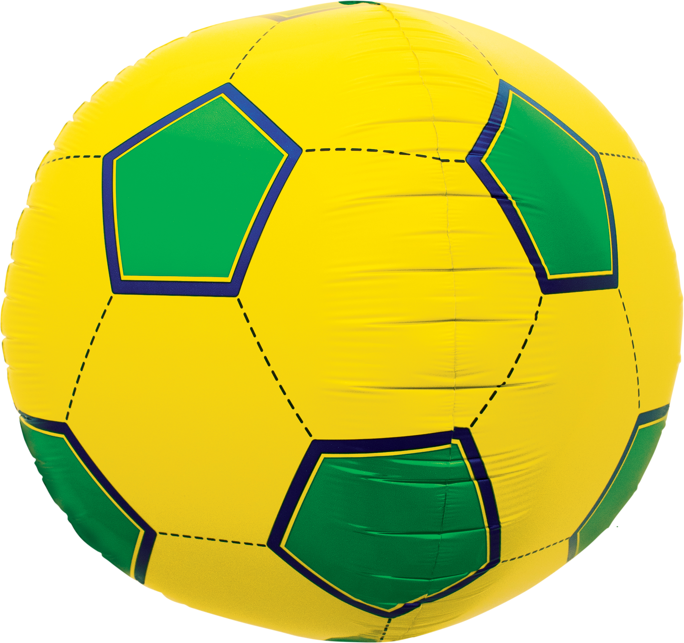 17" Soccer Ball Sphere Brazil Foil Balloon