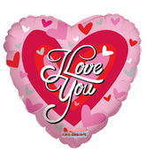 9" Airfill Only I Love You Balloon Big Heart