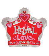22" Royal Love Crown Shape Balloon