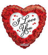 9" Airfill Only I Love You Balloon Classic Roses