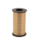 3/16" Poly Balloon Curling Ribbed Ribbon Gold