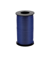 3/16" Poly Balloon Curling Ribbed Ribbon Navy
