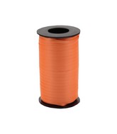 3/16" Poly Balloon Curling Ribbed Ribbon Orange