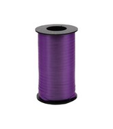 3/16" Poly Curling Ribbed Ribbon Purple