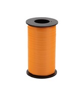 3/16" Poly Balloon Curling Ribbed Ribbon Tropical Orange