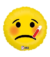 18" MAX Float Balloon Emoji Sick