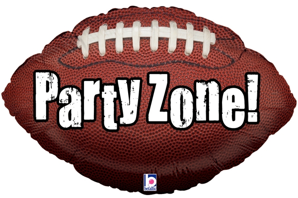 29" Party Zone! Football Shaped Balloon