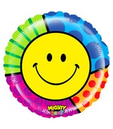 21" Mighty Bright Balloon Packaged Mighty Smiley
