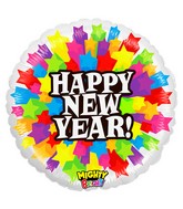 21" Mighty Bright Balloon Mighty Starburst New Year