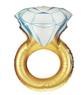 37" Foil Shape Balloon Wedding Ring