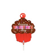 14" Airfill Only Shape Balloon Valentine's Day Cupcake