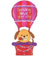 5 Foot (two pre-attached balloons) Sending Love Your Way