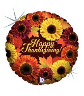18" Holographic Balloon Thanksgiving Blooms