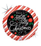 18" Holographic Balloon Chalkboard Christmas