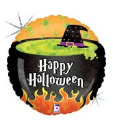 18" Holographic Balloon Halloween Cauldron