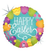 18" Holographic Balloon Easter Egg Hunt