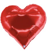 30" Casino Super Shape Heart Mylar Balloon