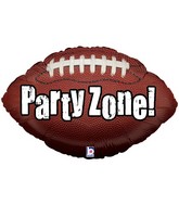 29" Party Zone! Football Shaped Balloon
