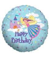 18" Birthday Fairy Princess Balloon