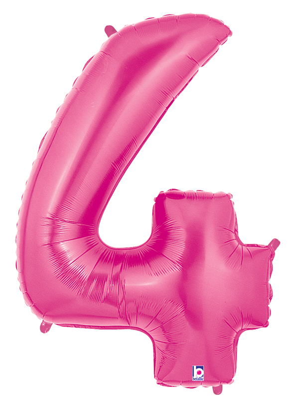40 inches Tiffany Pink Foil Helium Number 5 Balloon Large Digit Balloons for Kids Girls Women Birthday Party Decoration GRESAHOM Number Balloon Pink