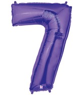 40" Large Number Balloon 7 Purple