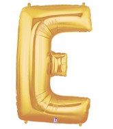 40" Megaloon Large Letter Balloon E Gold