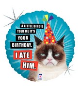 18" Balloon Grumpy Cat Birthday (I Ate Him) Balloon