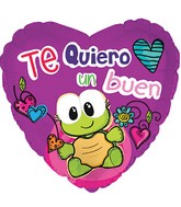18" Te Quiero Un Buen I Love You A Lot Balloon (Spanish)
