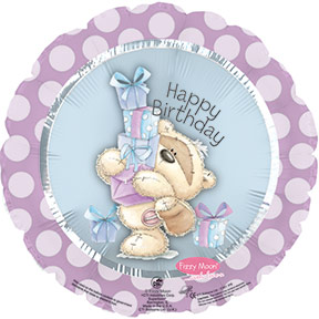 17" Fizzy Moon Happy Birthday Day Gifts Packaged Balloon