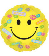 17" Get Well Bandaids & Kisses Balloon Packaged