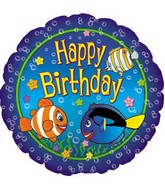 17" Happy Birthday Fish Packaged