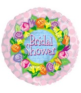 17" Bridal Shower Colorful Rose Wreath Packaged