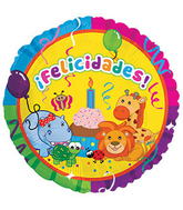 17" !Felicidades Selva! Jungle Balloon (Spanish)