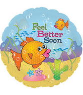 24" Feel Better Soon Clear Balloon