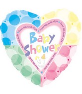 17" Baby Shower Quadrants Packaged Balloon