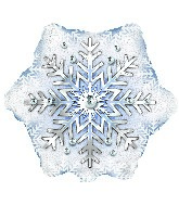 18" Prism Pattern Snowflake Balloon