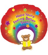 31" Feel Better Soon Rainbow Bear