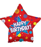 17" Happy Birthday Day Dynamic Star Packaged